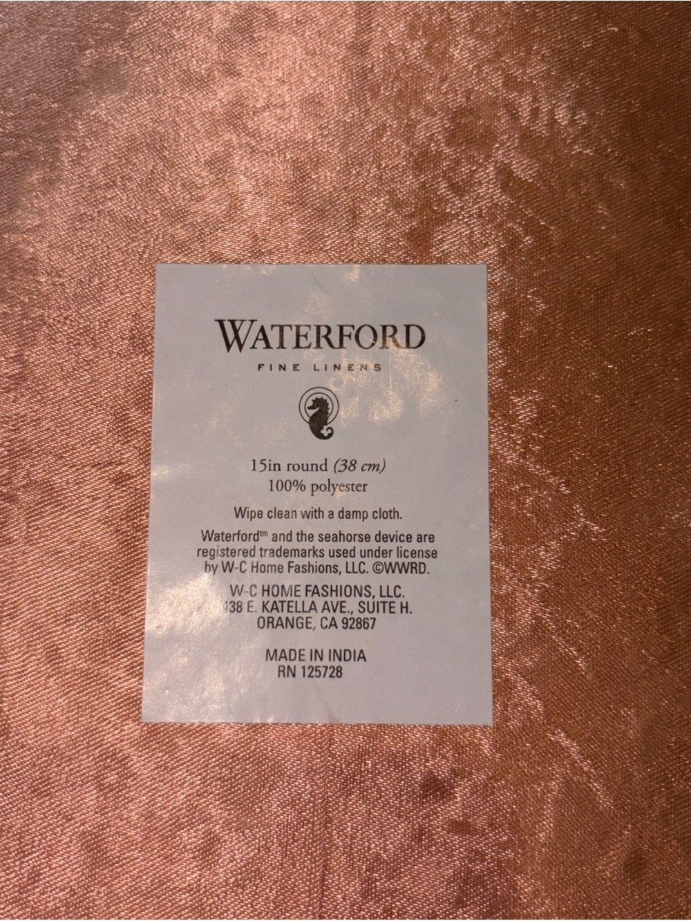 3 Waterford Placemat Beaded rosegold pink Charger seahorse nautical beachhouse - Picture 9 of 9